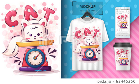 Cute kitty poster and merchandising 62445250