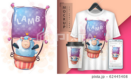 Lamb travel poster and merchandising Lamb travel poster and merchandising 62445408