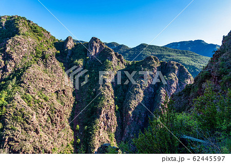 Gorges de Daluis or Chocolate canyon in Provence-Alpes, France. Gorges de Daluis or Chocolate canyon in Provence-Alpes, France. 62445597