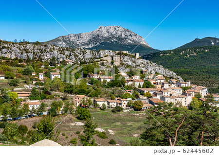 Trigance in Verdon Gorge, Gorges du Verdon in Provence, France Trigance in Verdon Gorge, Gorges du Verdon in Provence, France 62445602