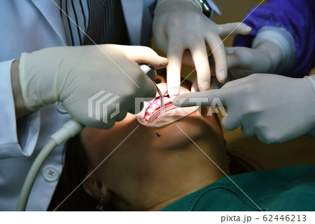 Dental care check up, Dentist examining and doing teeth treatment. Dental care check up, Dentist examining and doing teeth treatment. 62446213