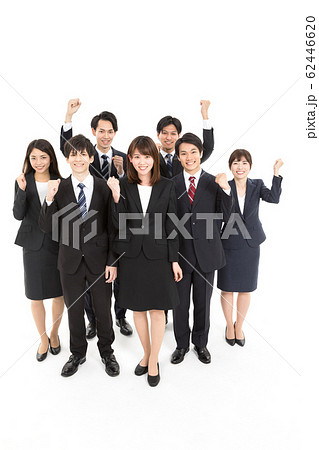 大人数　ビジネス　ガッツポーズ 62446620
