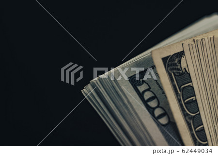 Close up Beautiful Dollars Background. American, 62449034