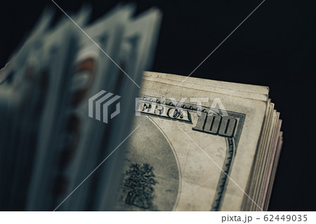 Close up Beautiful Dollars Background. American, 62449035