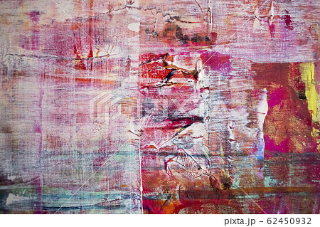Painting Artistic bright color oil paint texture abstract artwork. Modern futuristic pattern for grunge wallpaper, interior, album, flyer cover, poster, booklet background. Creative graphic design 62450932