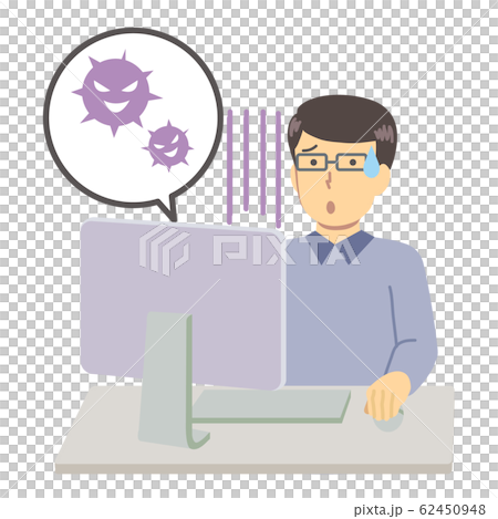 穿藍色衣服的男人/病毒感染 穿藍色衣服的男人/病毒感染 62450948