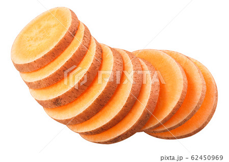 Sweet potato i. batatas sliced, paths Sweet potato i. batatas sliced, paths 62450969