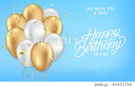 Happy Birthday realistic card 62451758