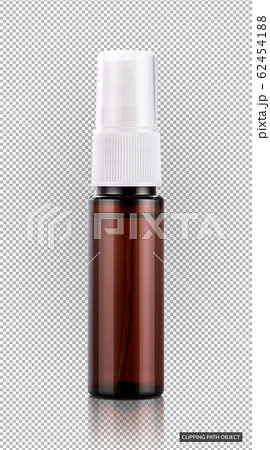 brown transparent mouth spray bottle for product design mock-up 62454188