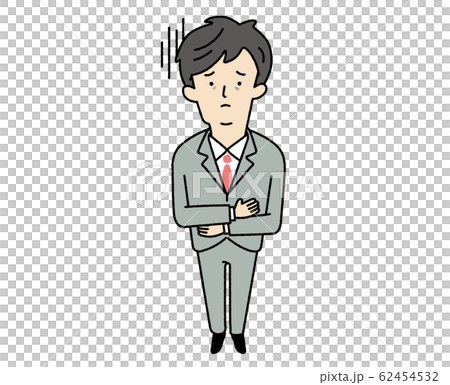 サラリーマン 鬱 うつ病 うつ 新入社員 新社会人 イラスト サラリーマン 鬱 うつ病 うつ 新入社員 新社会人 イラスト 62454532