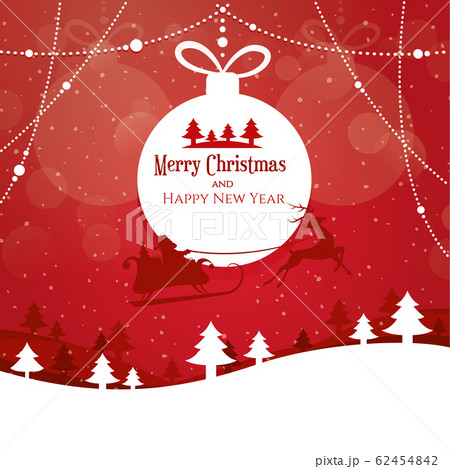 Modern vector illustration of Christmas banner. Happy New Year poster. 62454842