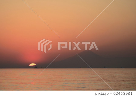 千葉市の海岸 夕日 千葉市の海岸 夕日 62455931