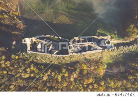 Castle Checiny near Kielce,Poland aerial view Castle Checiny near Kielce,Poland aerial view 62457437