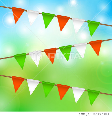 vector flag garland for st. patrick's day 62457463