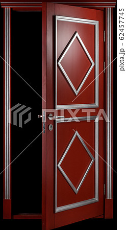 Colored Entrance opened Door. Interior Design 62457745