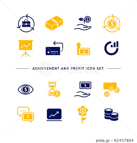 ACHIEVEMENT AND PROFIT ICON SET ACHIEVEMENT AND PROFIT ICON SET 62457864
