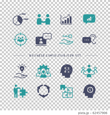 BUSINESS CONSULTING ICON SET 62457906