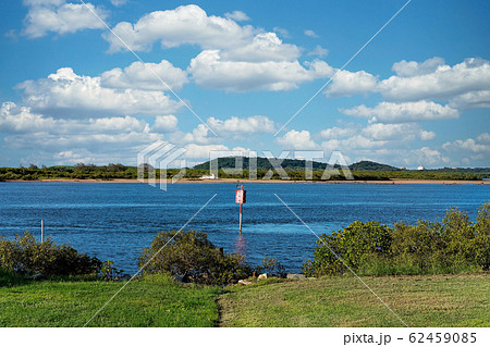 Channel Indicator Into A River 62459085