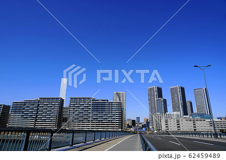2月　中央245東京五輪選手村･晴海ﾌﾗｯｸﾞと豊洲大橋 62459489