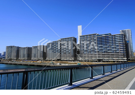2月 中央242東京五輪選手村・晴海フラッグと豊洲大橋 2月 中央242東京五輪選手村・晴海フラッグと豊洲大橋 62459491