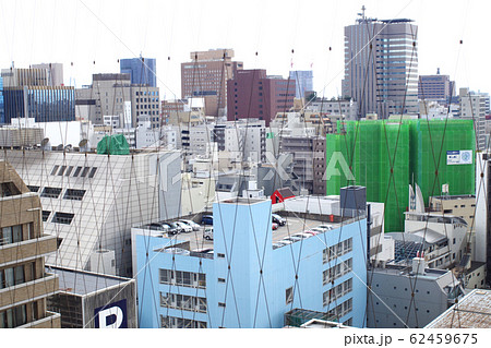 展望室から眺めた広島の建物の景色 展望室から眺めた広島の建物の景色 62459675