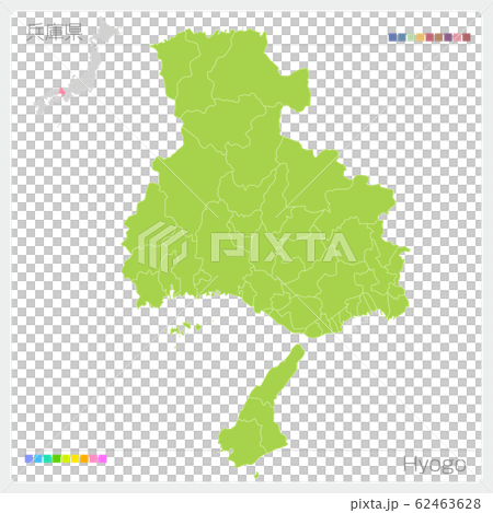 兵庫縣地圖和兵庫縣（市町村） 62463628