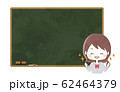 黒板　学生　コピースペース 62464379