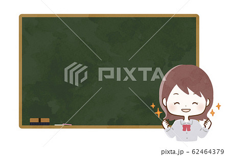 黒板　学生　コピースペース 62464379