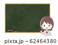 黒板　学生　コピースペース 62464380