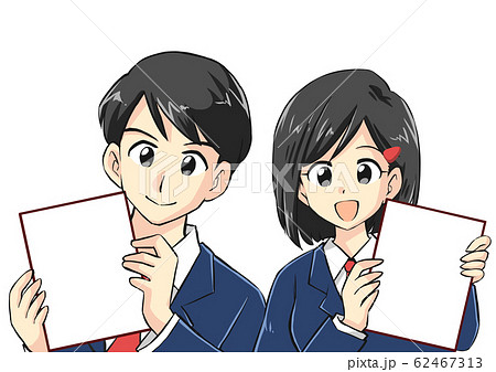 学生　男女のイラスト 62467313