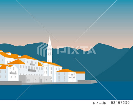 ぺラスト perast モンテネグロ montenegro 夕暮れ ぺラスト perast モンテネグロ montenegro 夕暮れ 62467536
