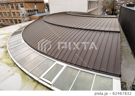 A copper roof of an auditorium of the University 62467832