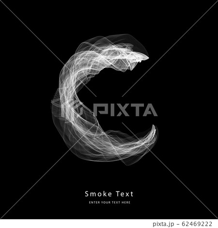 Abstract smoke lower case alphabet letter text art 62469222