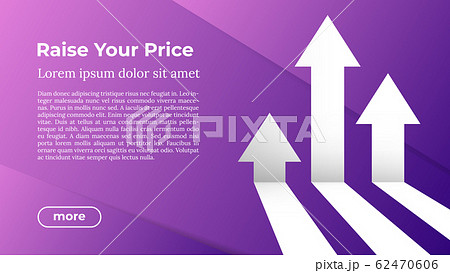 Rise Your Price - Web Template in Trendy Colors. Rise Your Price - Web Template in Trendy Colors. 62470606