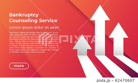 BANKRUPTCY COUNSELING SERVICE - Web Template in Trendy Colors. 62470607