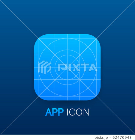 Blank icon or button of the app for web and mobileのイラスト素材 [62470943 ...