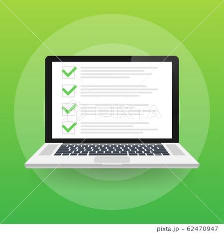 MobileChecklist browser window. Check mark. White 62470947