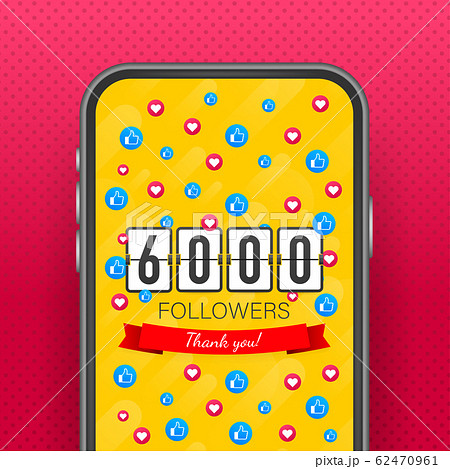 Vector thanks design template for network friends 62470961