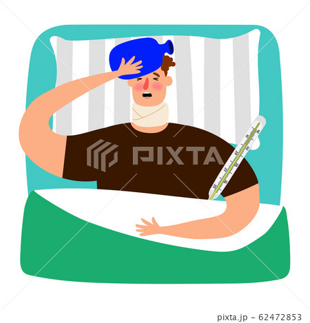 Ill men in his bed 62472853