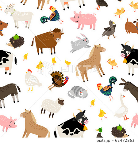 Farm animals pattern Farm animals pattern 62472863