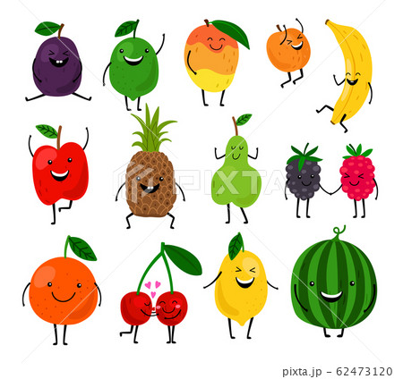 Cute fruit characters for kids Cute fruit characters for kids 62473120