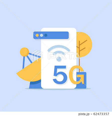 5G network wireless technology vector illustration 62473357
