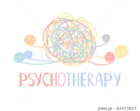 Psychotherapy abstract color tangle of mental disorders Psychotherapy abstract color tangle of mental disorders 62473627