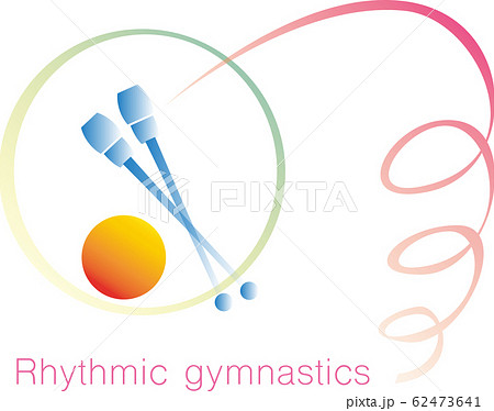 Rhythmic Gymnastics Equipment Stock Illustration