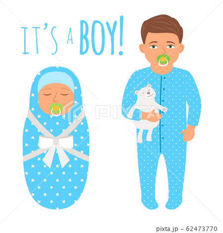 Boy babies isolated on white background vector 62473770