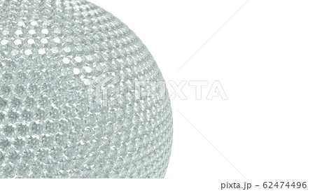 ダイヤモンド ボール バックグランド白系 Cgのイラスト素材