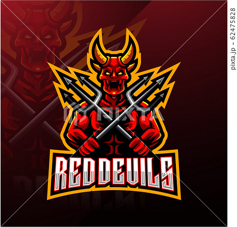 The Devil Head Mascot Logo Graphic by arzuka.artwork · Creative Fabrica