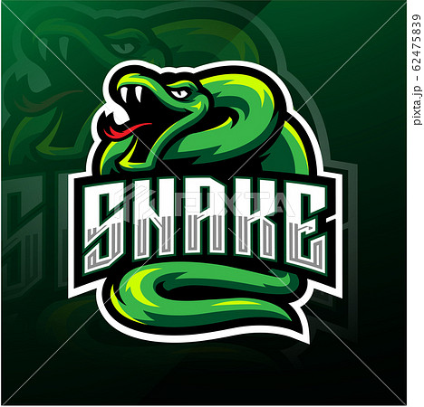 Green snake esport mascot logo design 62475839