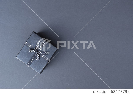 Festive flat lay scene with gift box 62477792