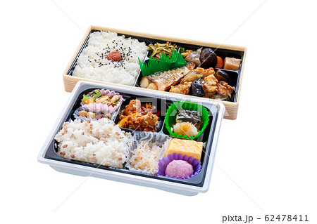 お弁当、弁当、幕の内弁当、テイクアウト 62478411